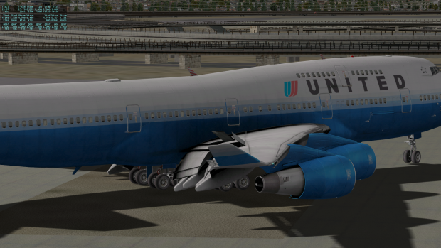 Landeklappen ausgefahren